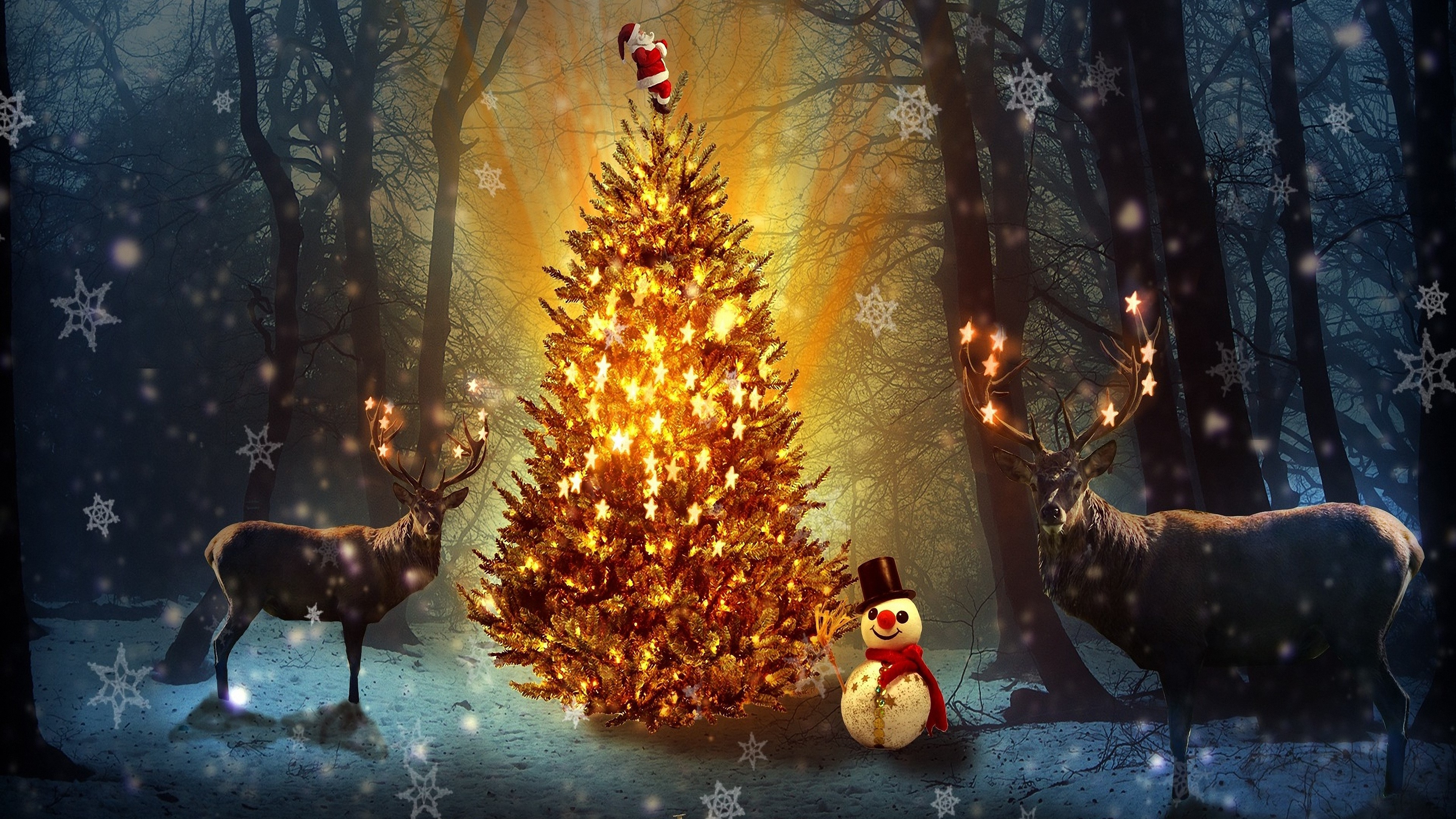 Елки олени. Сказочная Новогодняя елка. Рождественский лес. Новогодняя елка в сказочном лесу. Новогодняя елка арт.