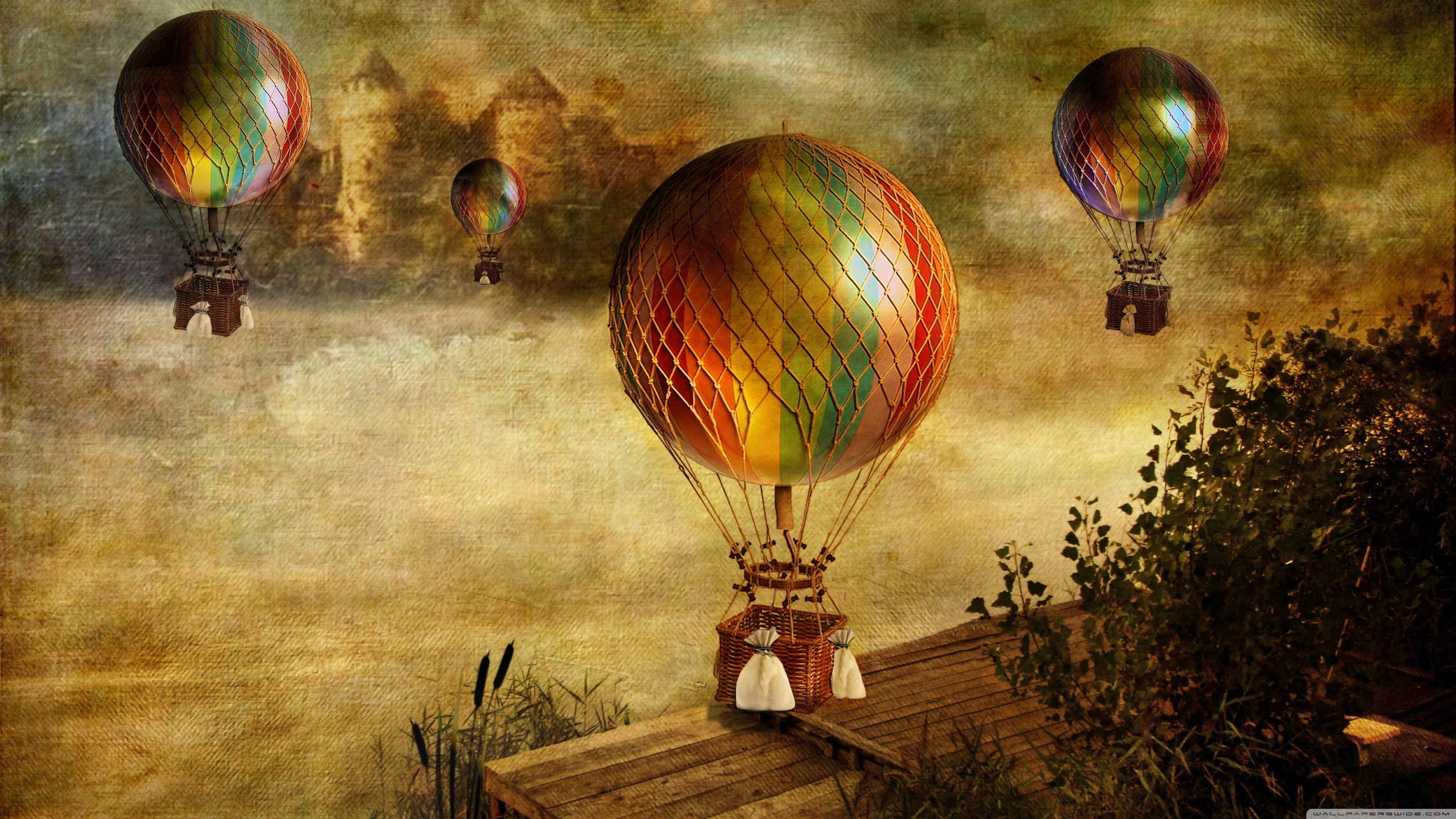 Воздушный шар на дороге. Воздушный шар. Картина воздушный шар. Сказочный воздушный шар. Пейзаж с воздушным шаром.