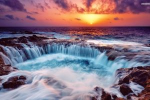 Hintergrundbilder der Natur und des Wasserfalles