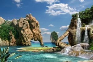 Natur und Wasserfall Hintergrundbilder HD
